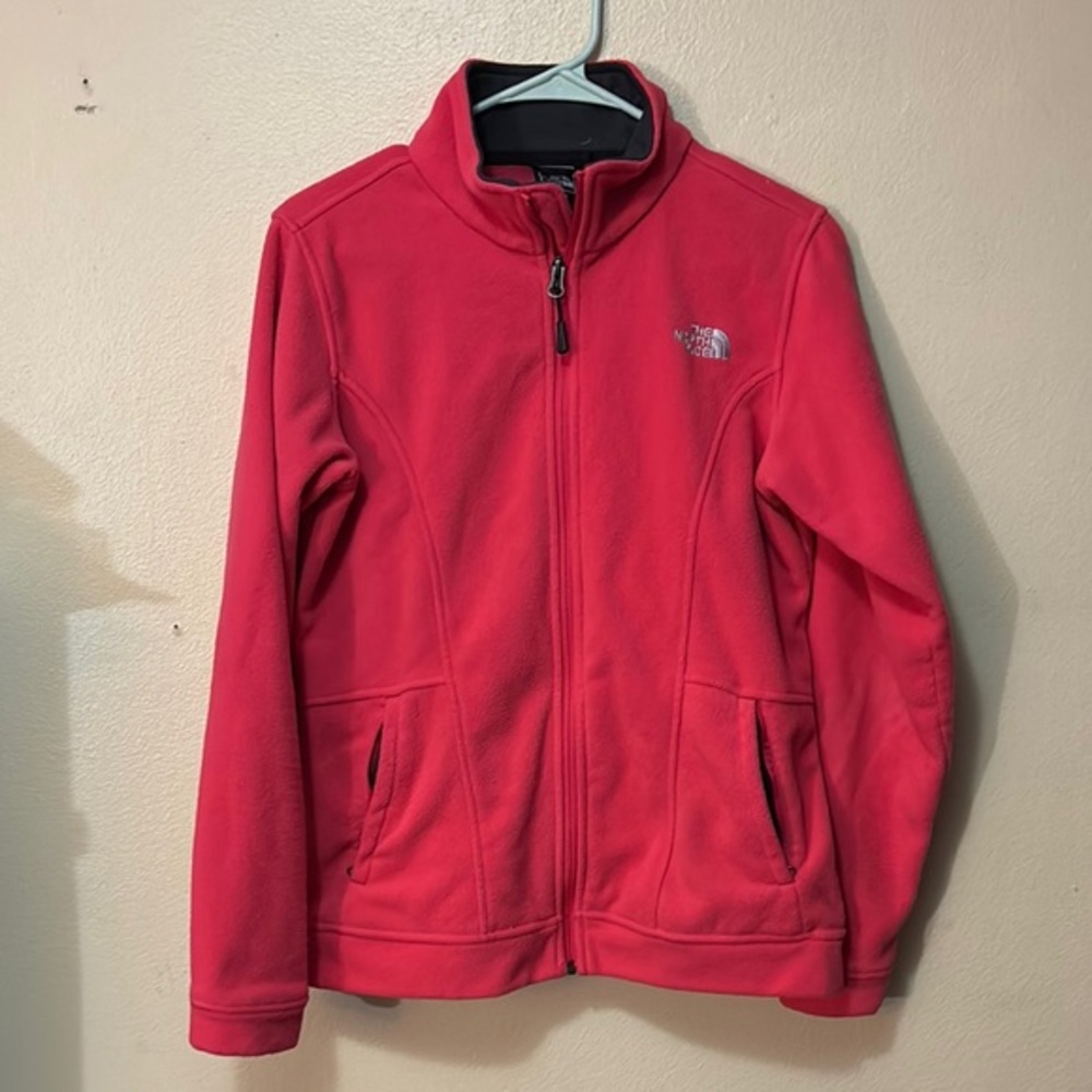 The North Face Women's Pink Fleece Zip Up Jacket Size Medium